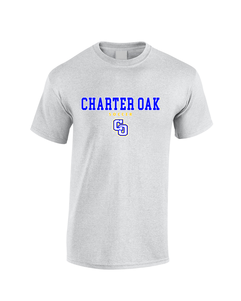 Charter Oak HS Girls Soccer Block - Cotton T-Shirt