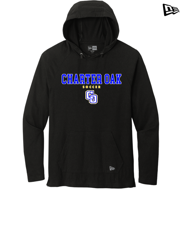 Charter Oak HS Girls Soccer Block - New Era Tri Blend Hoodie