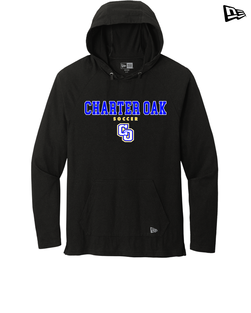 Charter Oak HS Girls Soccer Block - New Era Tri Blend Hoodie