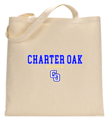 Charter Oak HS Girls Soccer Block - Tote Bag