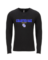 Charter Oak HS Girls Soccer Block - Tri Blend Long Sleeve