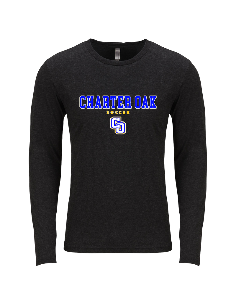 Charter Oak HS Girls Soccer Block - Tri Blend Long Sleeve