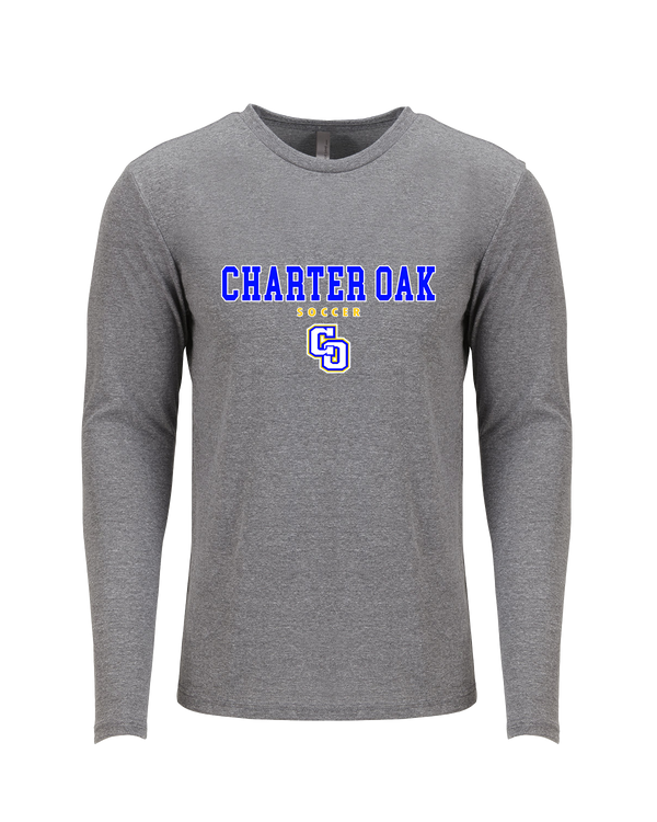 Charter Oak HS Girls Soccer Block - Tri Blend Long Sleeve