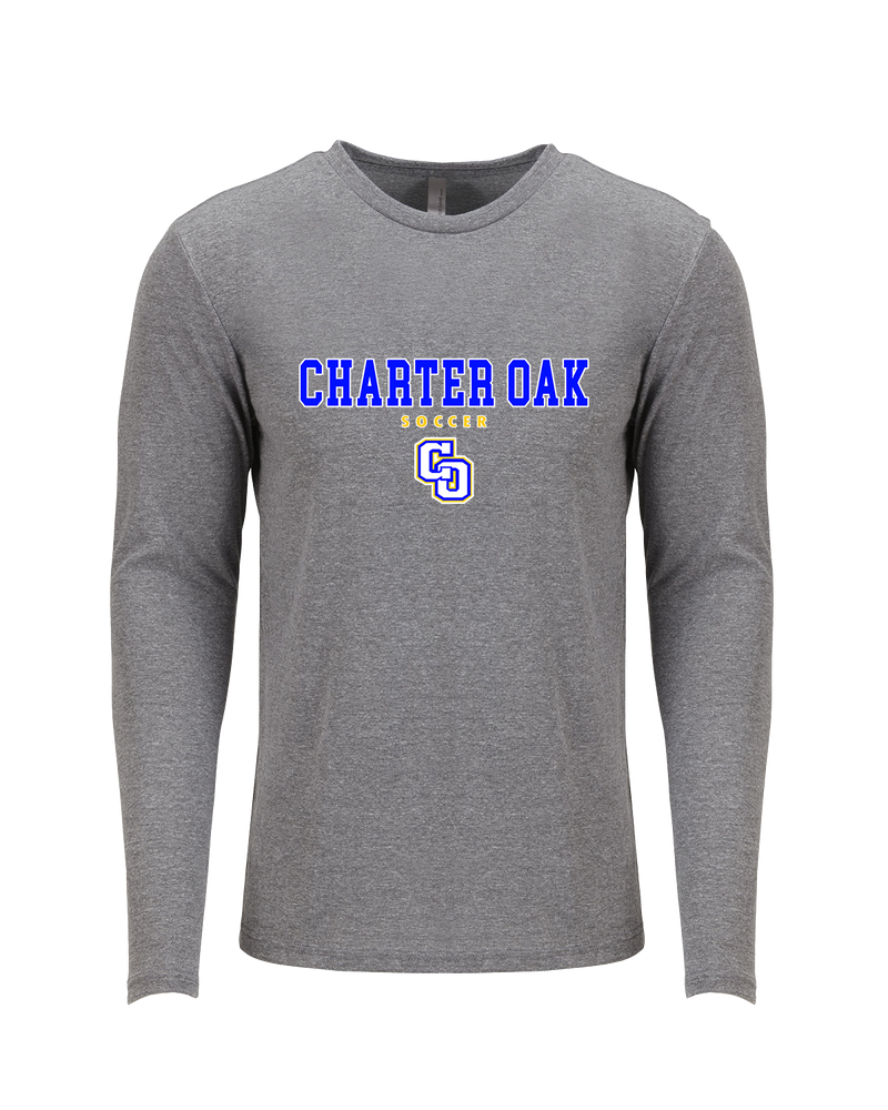 Charter Oak HS Girls Soccer Block - Tri Blend Long Sleeve