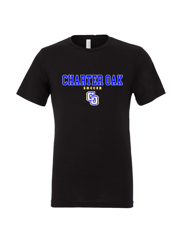 Charter Oak HS Girls Soccer Block - Mens Tri Blend Shirt