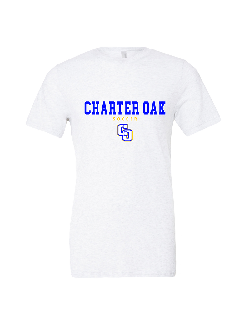 Charter Oak HS Girls Soccer Block - Mens Tri Blend Shirt