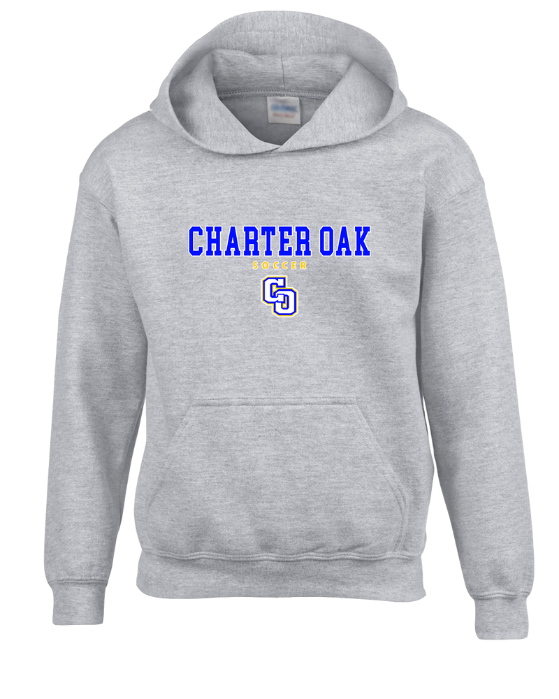 Charter Oak HS Girls Soccer Block - Cotton Hoodie