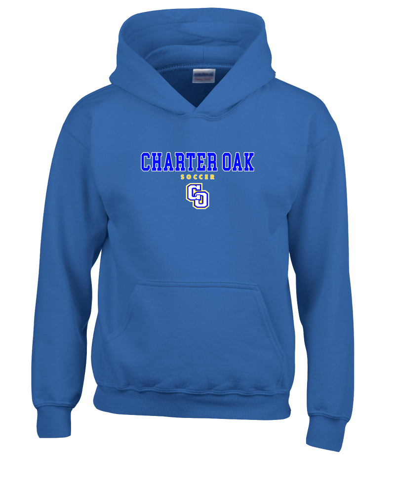 Charter Oak HS Girls Soccer Block - Cotton Hoodie