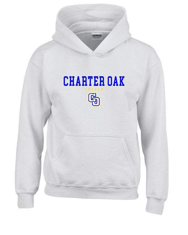 Charter Oak HS Girls Soccer Block - Cotton Hoodie