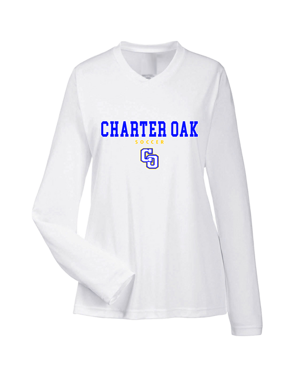 Charter Oak HS Girls Soccer Block - Womens Performance Long Sleeve
