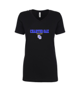 Charter Oak HS Girls Soccer Block - Womens V-Neck