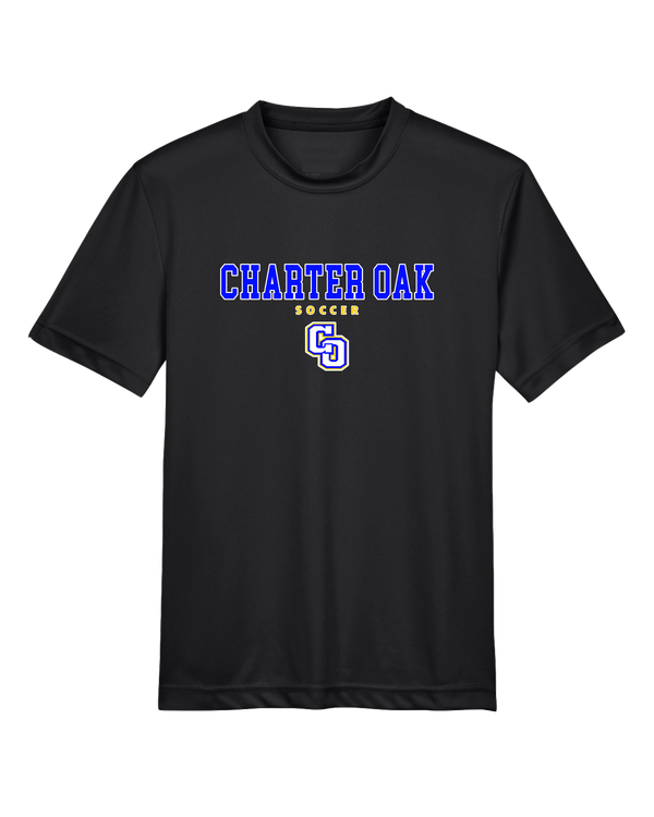 Charter Oak HS Girls Soccer Block - Youth Performance T-Shirt