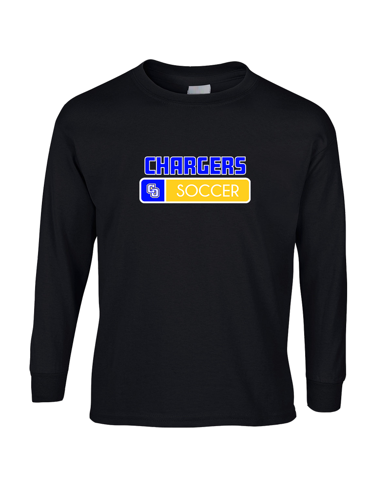 Charter Oak HS Girls Soccer Pennant - Mens Basic Cotton Long Sleeve