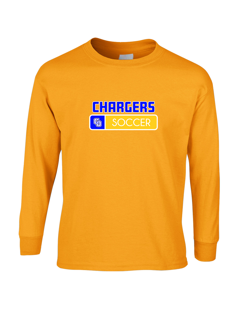 Charter Oak HS Girls Soccer Pennant - Mens Basic Cotton Long Sleeve