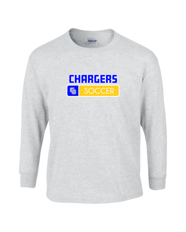 Charter Oak HS Girls Soccer Pennant - Mens Basic Cotton Long Sleeve
