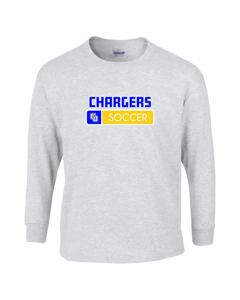 Charter Oak HS Girls Soccer Pennant - Mens Basic Cotton Long Sleeve