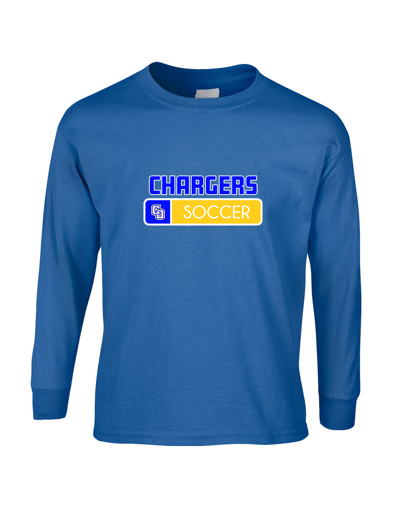 Charter Oak HS Girls Soccer Pennant - Mens Basic Cotton Long Sleeve