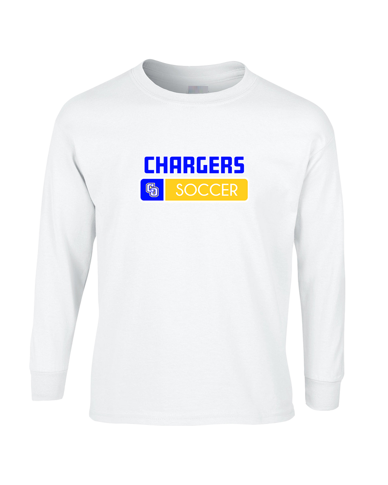 Charter Oak HS Girls Soccer Pennant - Mens Basic Cotton Long Sleeve