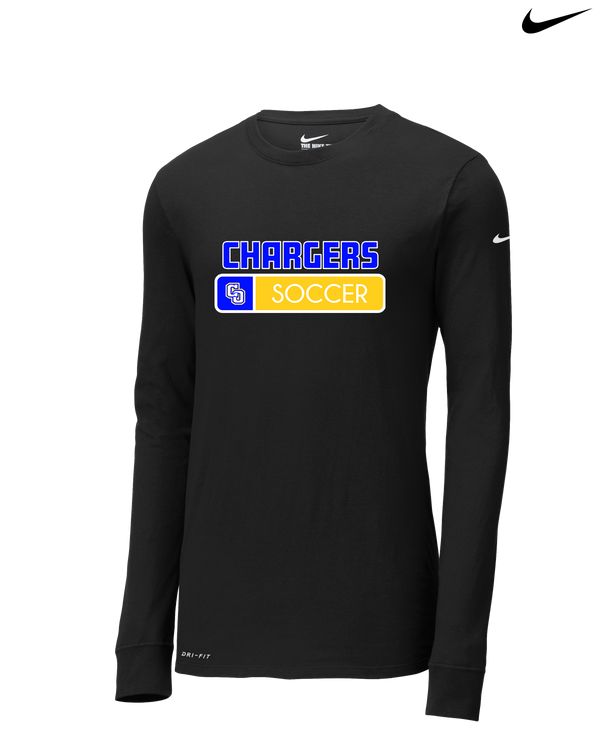 Charter Oak HS Girls Soccer Pennant - Nike Dri-Fit Poly Long Sleeve