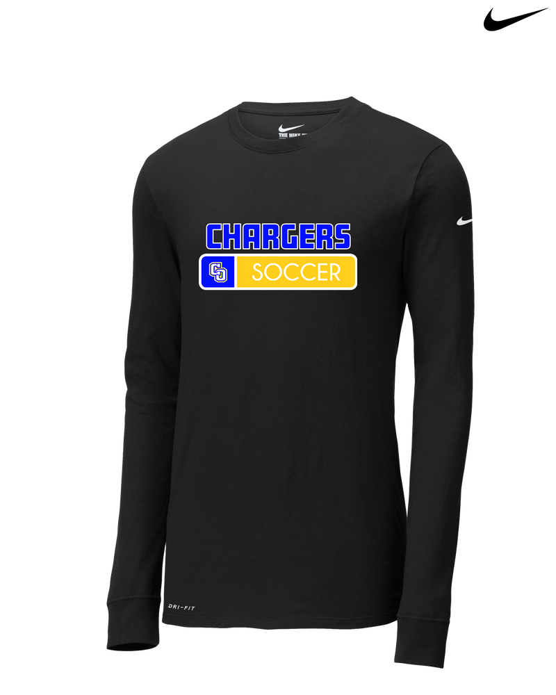 Charter Oak HS Girls Soccer Pennant - Nike Dri-Fit Poly Long Sleeve