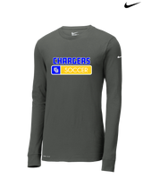 Charter Oak HS Girls Soccer Pennant - Nike Dri-Fit Poly Long Sleeve