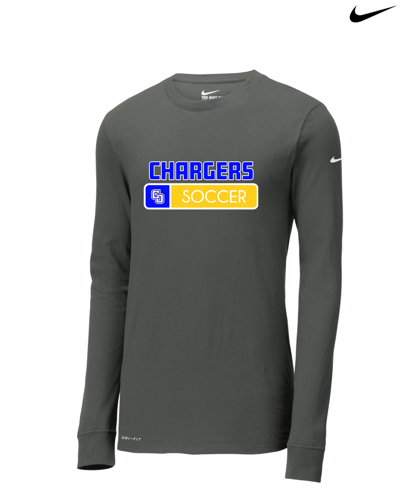 Charter Oak HS Girls Soccer Pennant - Nike Dri-Fit Poly Long Sleeve