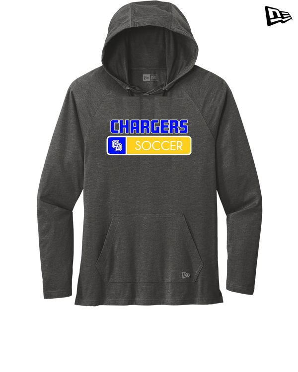 Charter Oak HS Girls Soccer Pennant - New Era Tri Blend Hoodie
