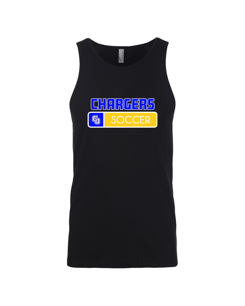 Charter Oak HS Girls Soccer Pennant - Mens Tank Top