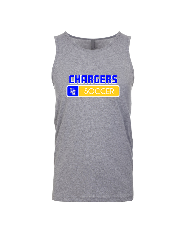 Charter Oak HS Girls Soccer Pennant - Mens Tank Top