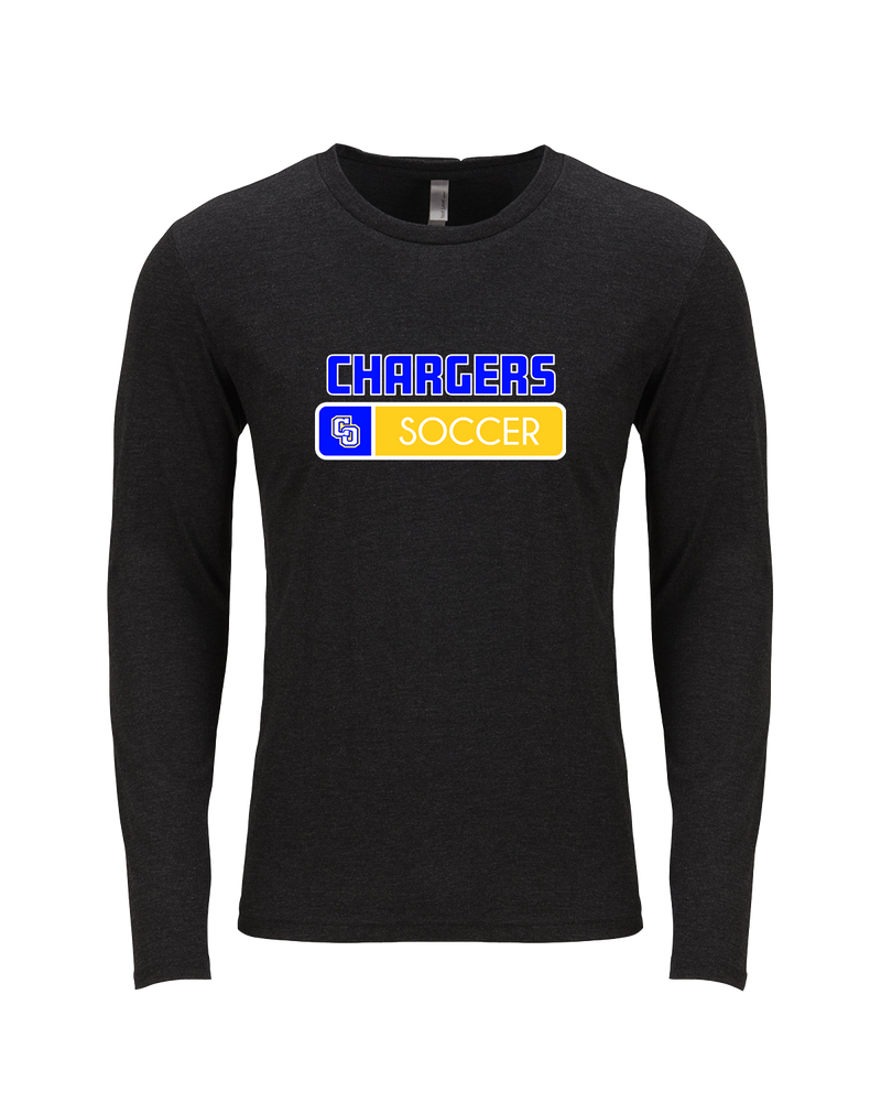 Charter Oak HS Girls Soccer Pennant - Tri Blend Long Sleeve