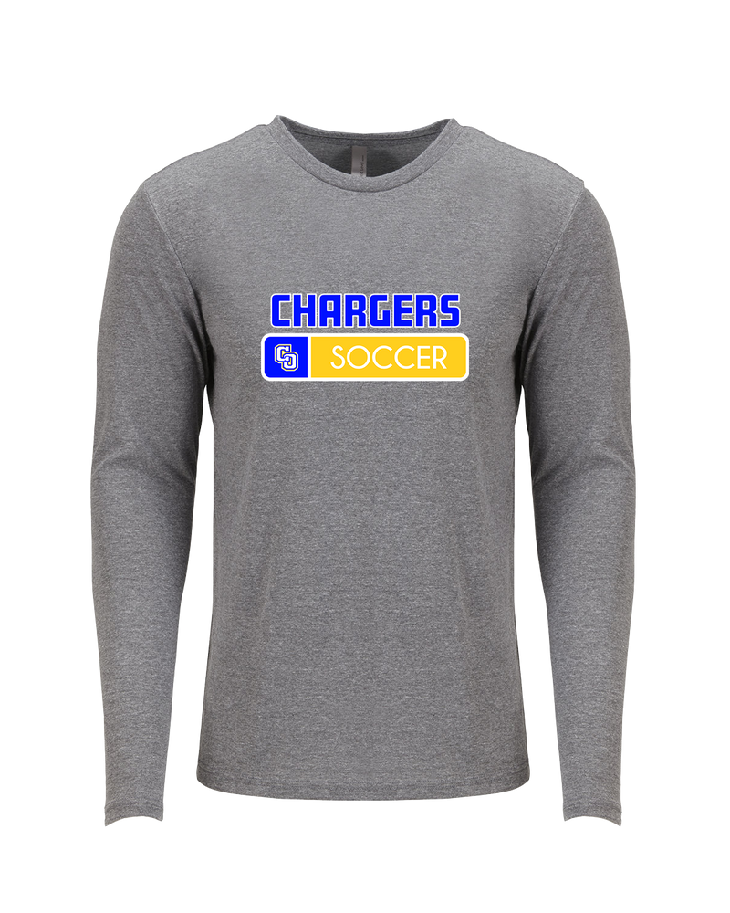 Charter Oak HS Girls Soccer Pennant - Tri Blend Long Sleeve