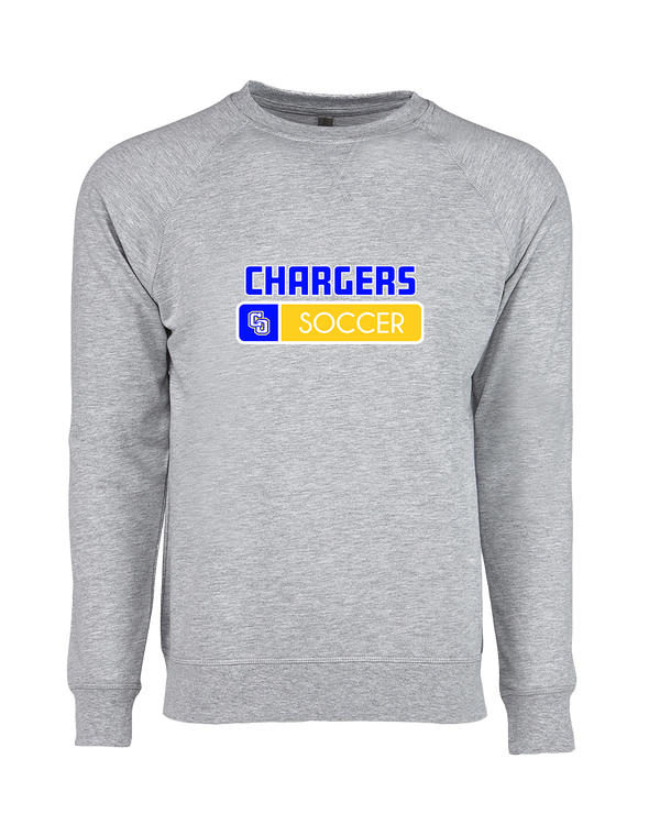 Charter Oak HS Girls Soccer Pennant - Crewneck Sweatshirt