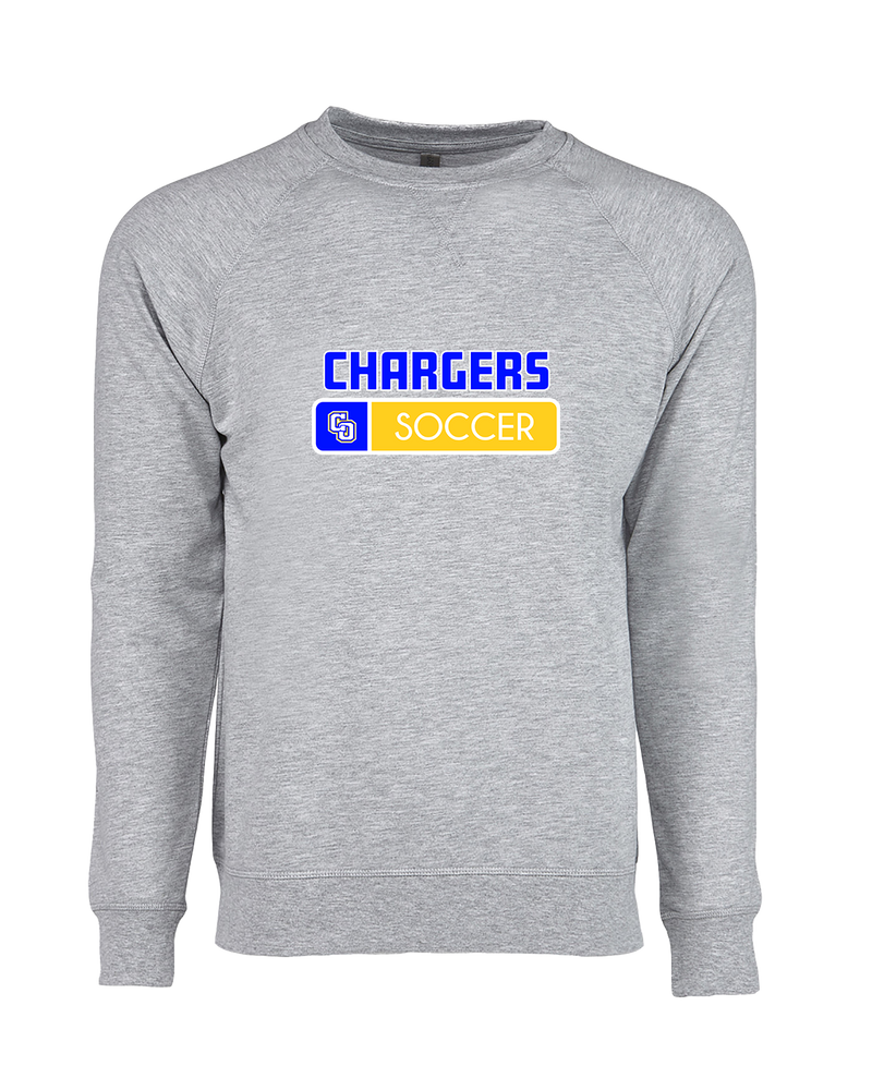 Charter Oak HS Girls Soccer Pennant - Crewneck Sweatshirt