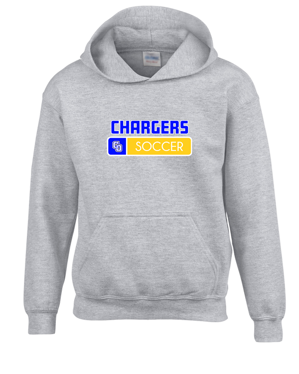Charter Oak HS Girls Soccer Pennant - Cotton Hoodie