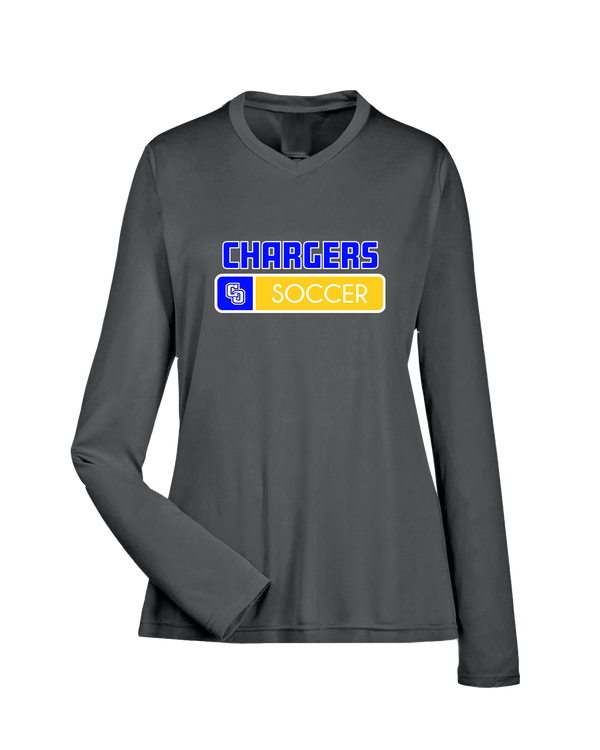 Charter Oak HS Girls Soccer Pennant - Womens Performance Long Sleeve