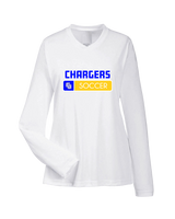 Charter Oak HS Girls Soccer Pennant - Womens Performance Long Sleeve