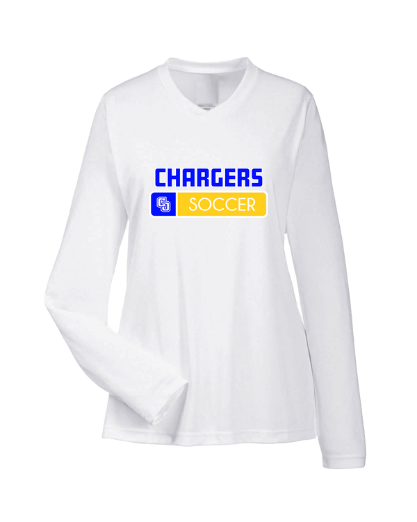 Charter Oak HS Girls Soccer Pennant - Womens Performance Long Sleeve