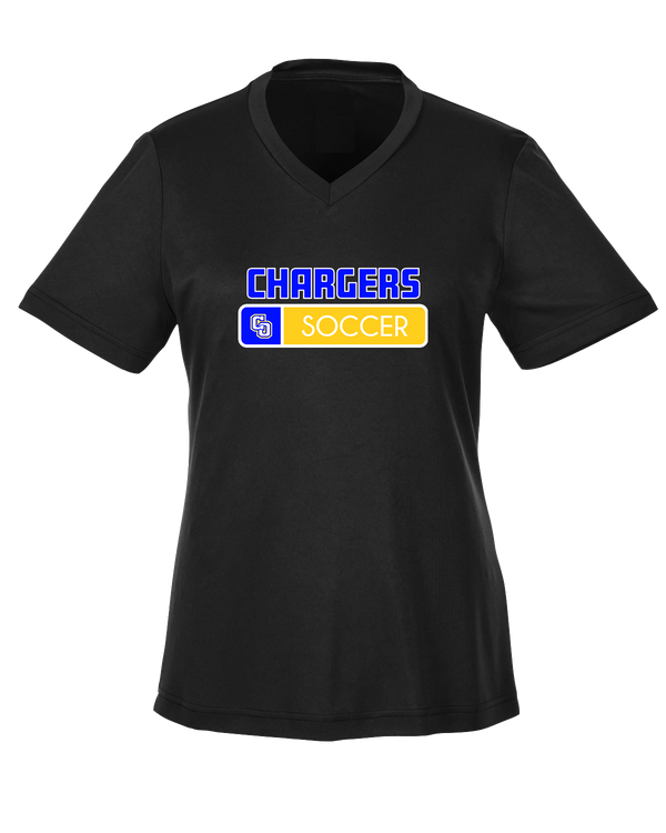 Charter Oak HS Girls Soccer Pennant - Womens Performance Shirt