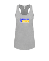 Charter Oak HS Girls Soccer Pennant - Womens Tank Top
