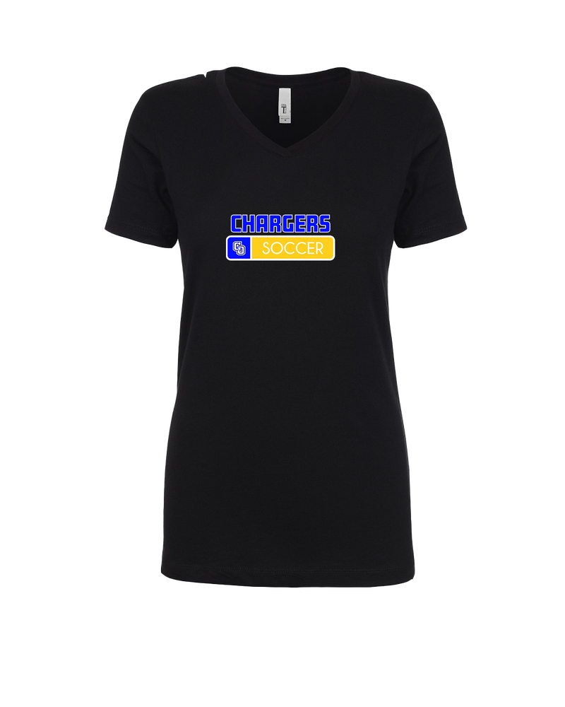 Charter Oak HS Girls Soccer Pennant - Womens V-Neck
