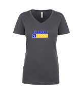Charter Oak HS Girls Soccer Pennant - Womens V-Neck
