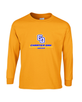 Charter Oak HS Girls Soccer Split - Mens Basic Cotton Long Sleeve