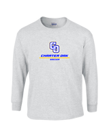 Charter Oak HS Girls Soccer Split - Mens Basic Cotton Long Sleeve