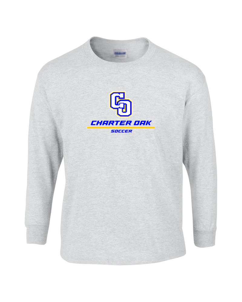 Charter Oak HS Girls Soccer Split - Mens Basic Cotton Long Sleeve