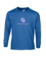 Charter Oak HS Girls Soccer Split - Mens Basic Cotton Long Sleeve