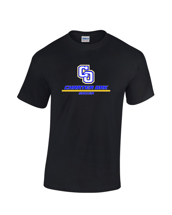 Charter Oak HS Girls Soccer Split - Cotton T-Shirt