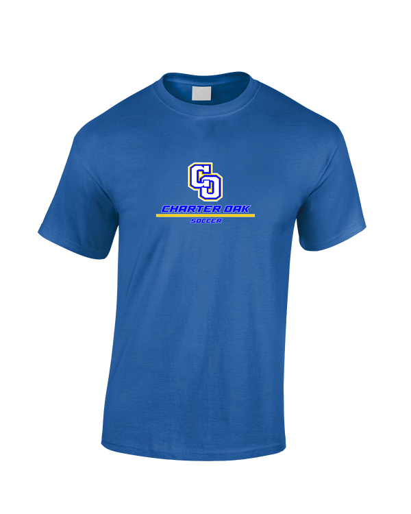 Charter Oak HS Girls Soccer Split - Cotton T-Shirt