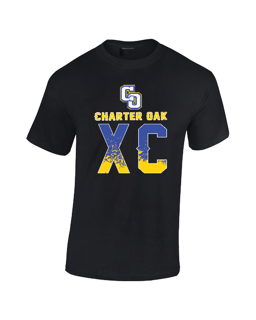 Charter Oak HS XC Splatter - Cotton T-Shirt