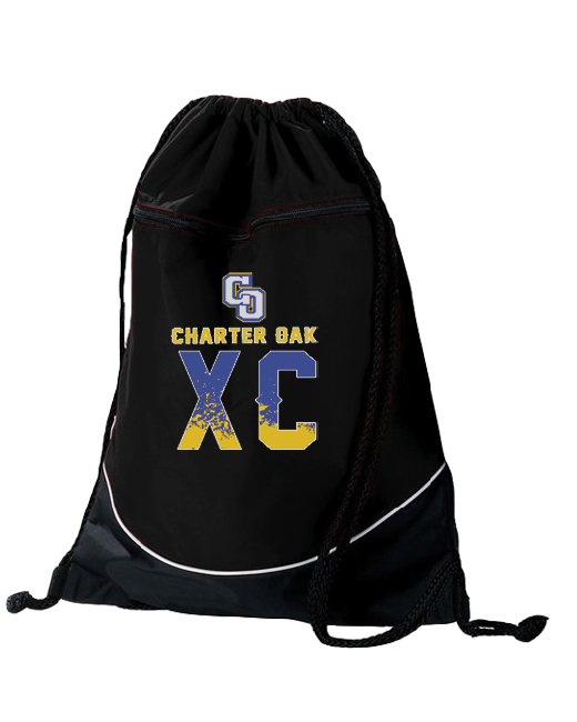Charter Oak HS XC Splatter - Drawstring Bag