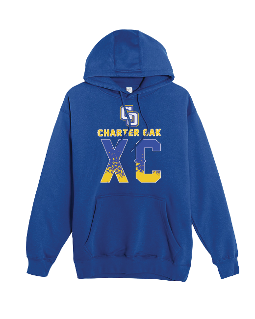 Charter Oak HS XC Splatter - Cotton Hoodie